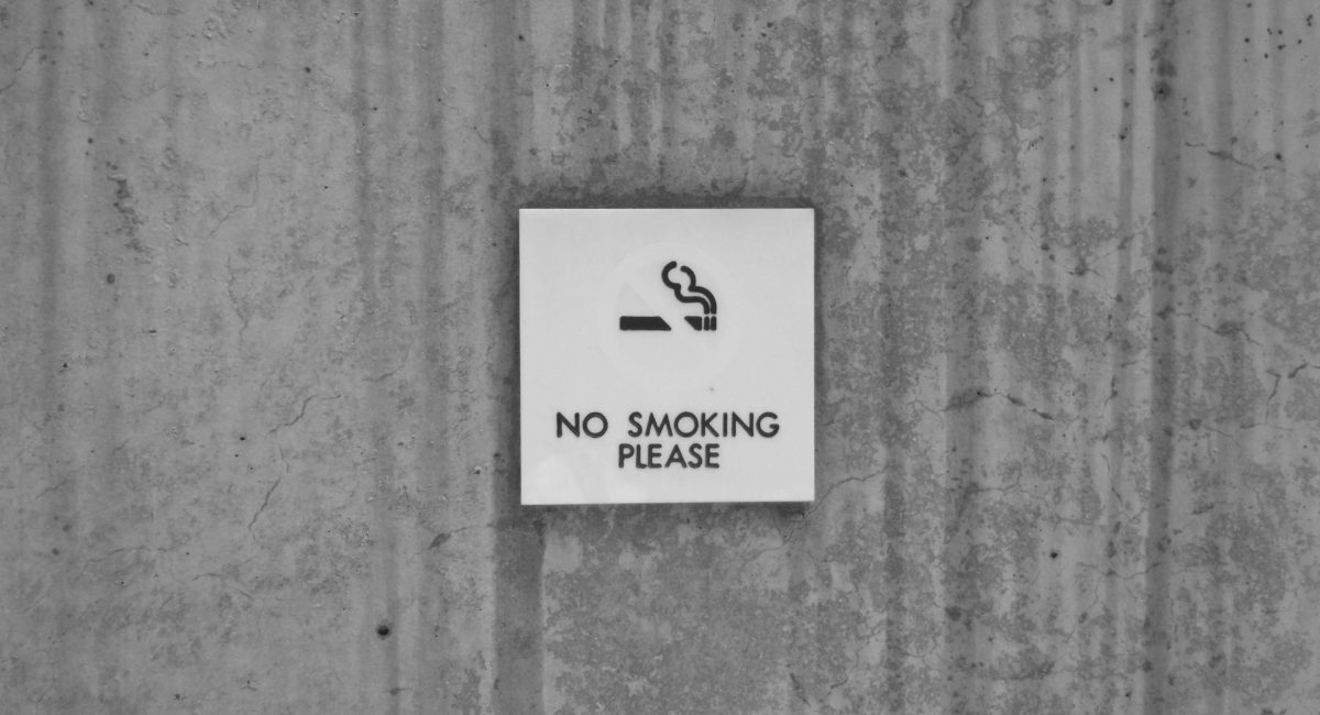 FROM UNSPLASH - No smoking sign