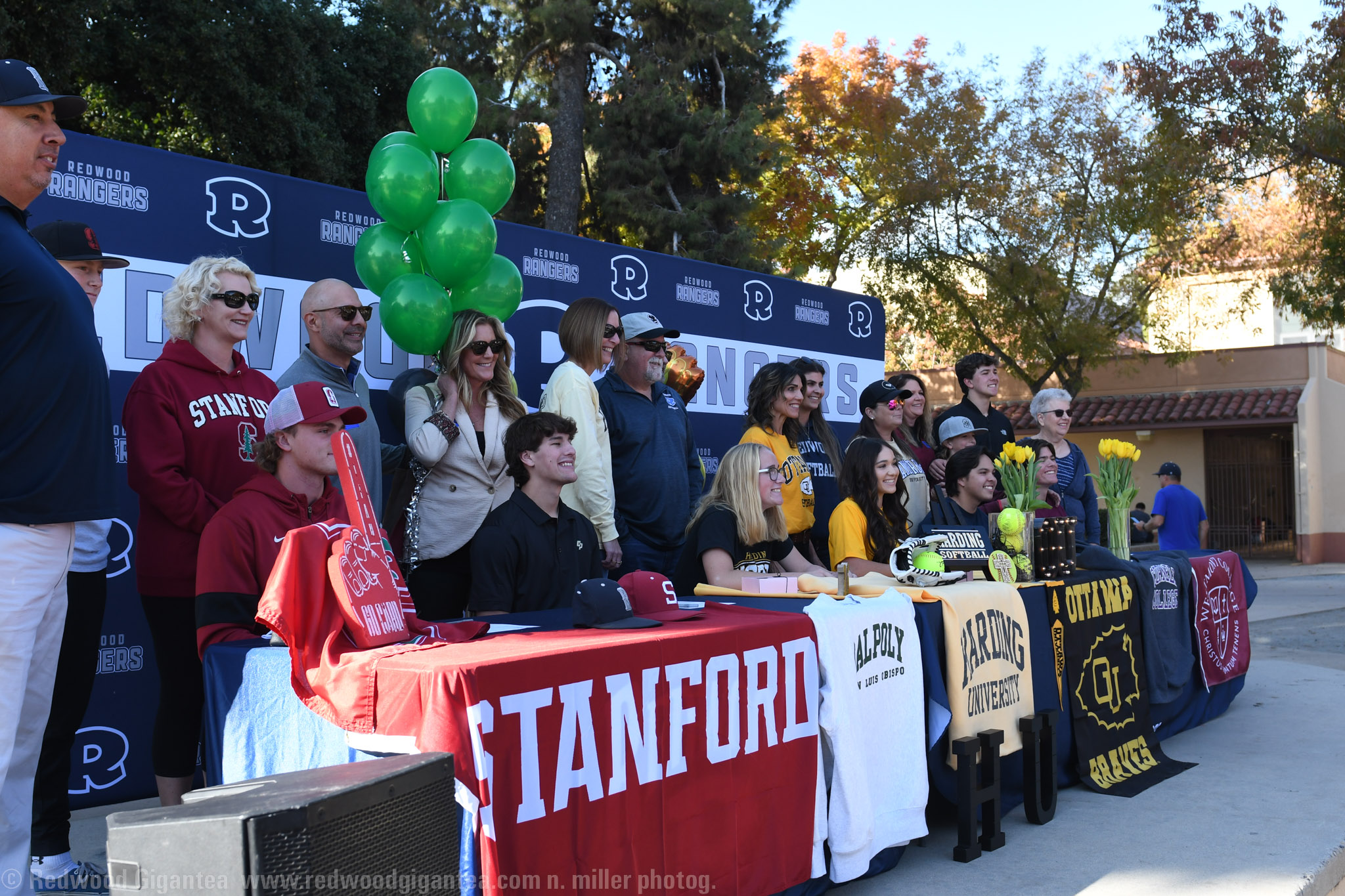 On Thursday, November 17th 2022, Redwood High School held a signing ceremony for athletes who have committed to various colleges.