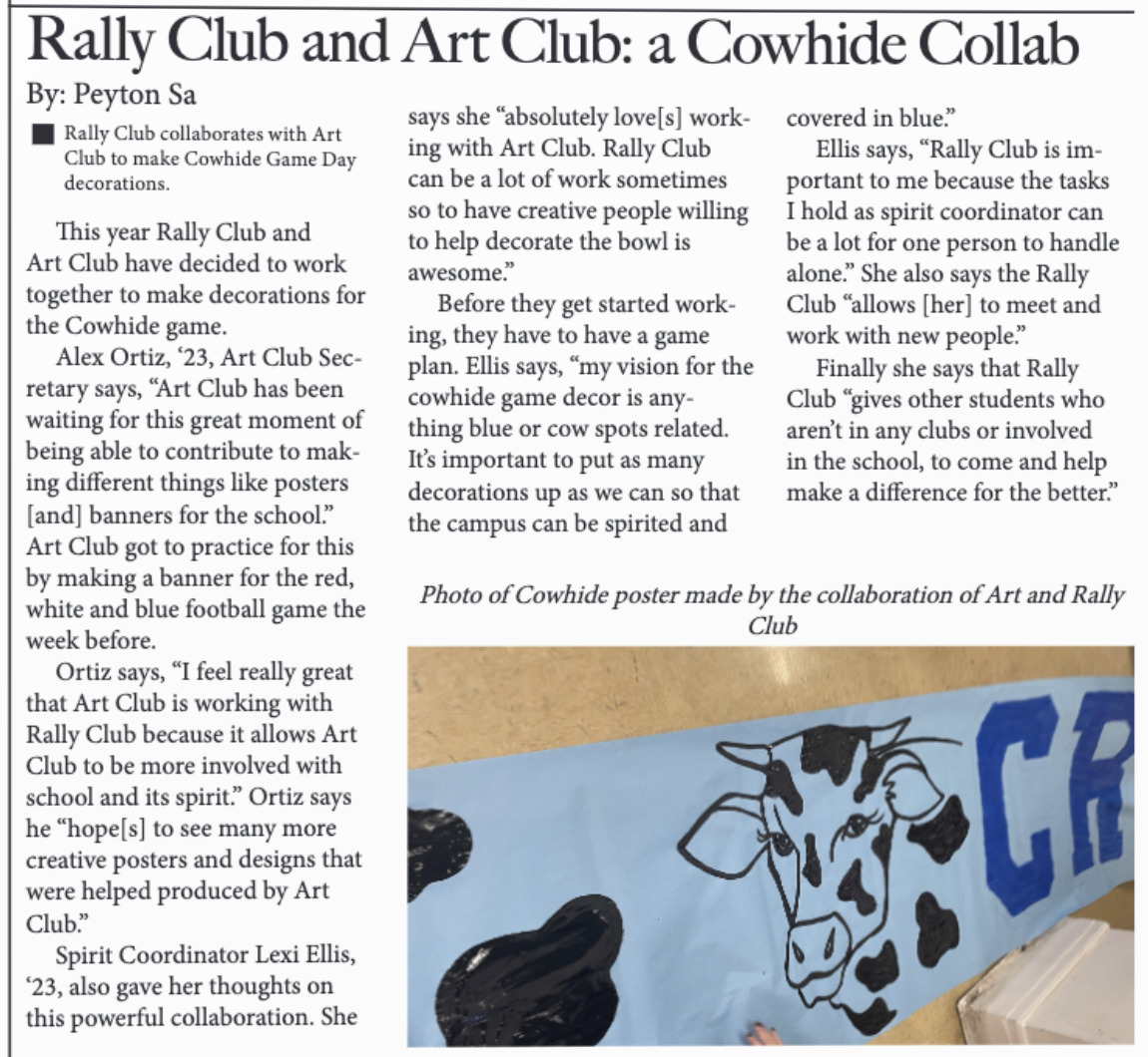 Peyton Sa Art Club Cowhide Piece Peyton Sa Art Club Cowhide Piece